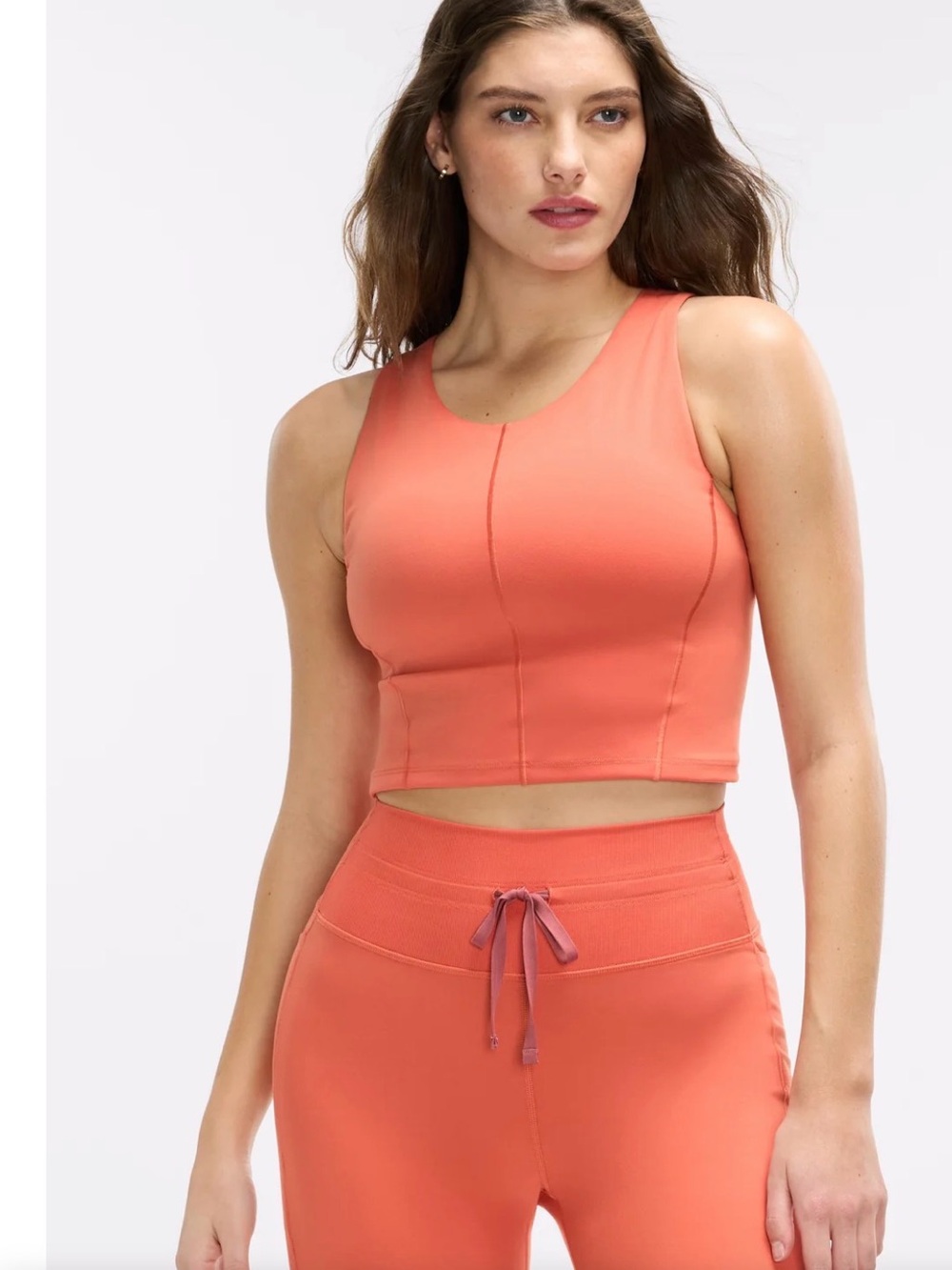 Peloton Women's Coral Crop with Pocket